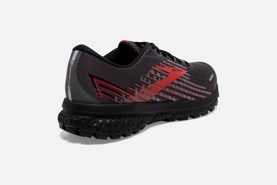 Brooks Ghost 13 GTX Road Running Shoes - Mens - Black/Red - WG2153970